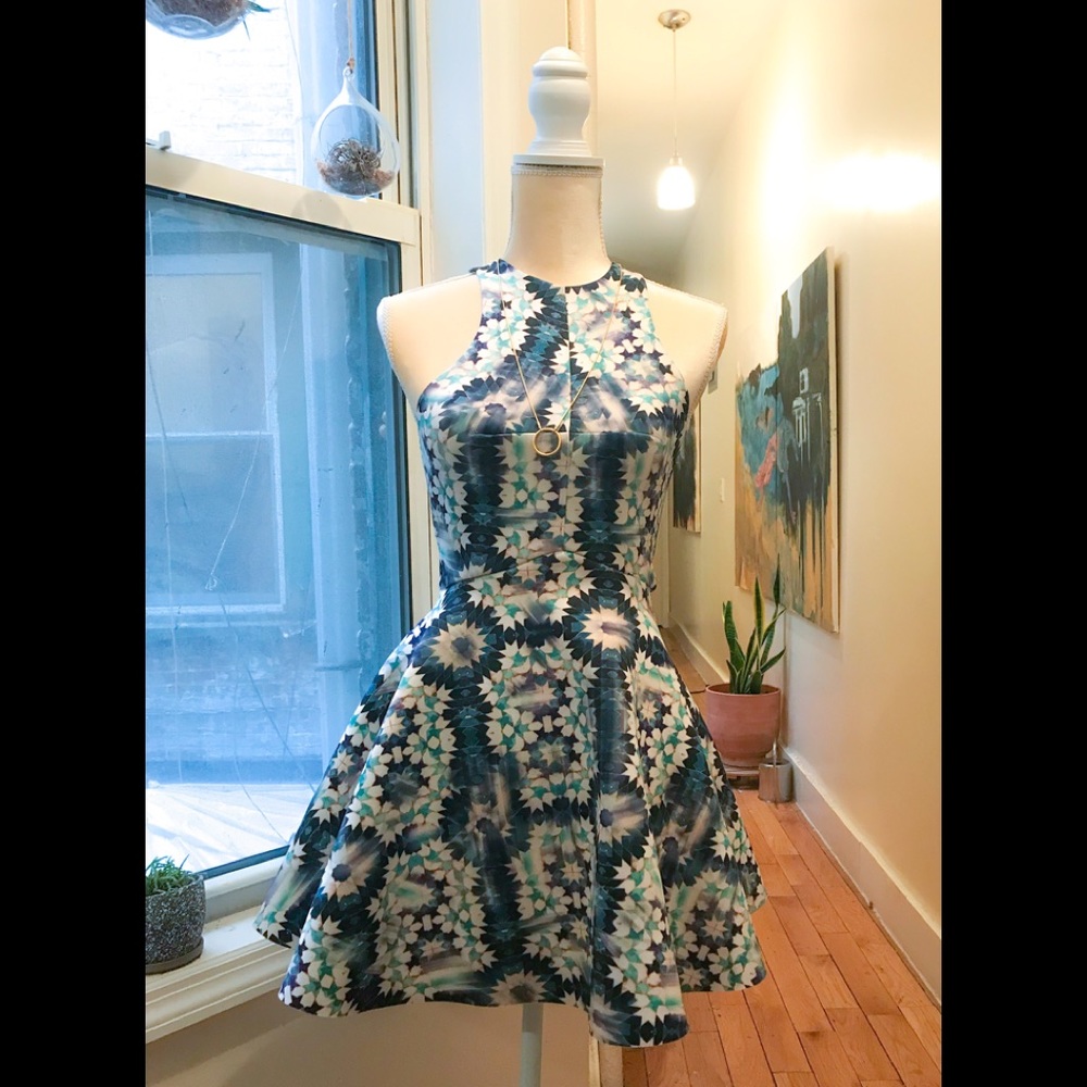 Silence + Noise Psychedelic Scuba Dress